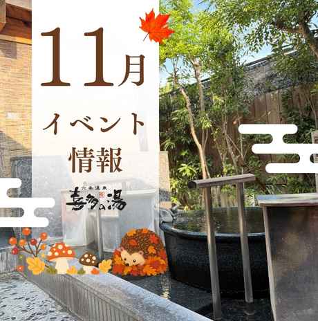 11月イベントスケジュール